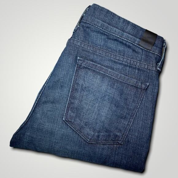 VINCE DARK PREPPY PREMIUM SEXY SKINNY DENIM BLUE JEANS SMALL 25 - Picture 3 of 7